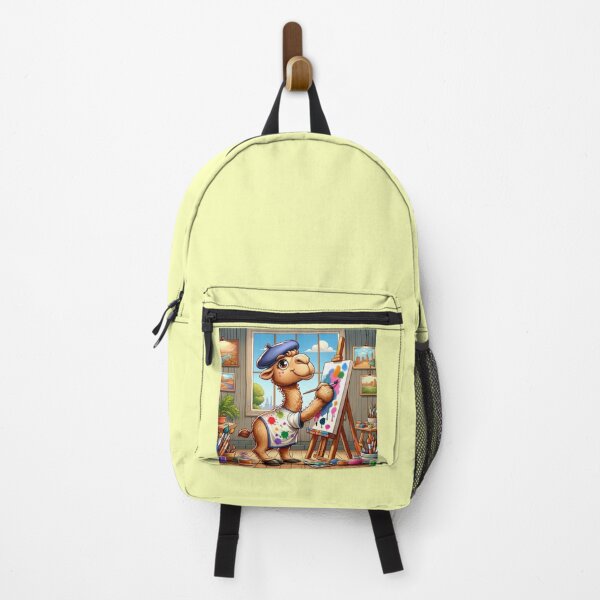 Item preview, Camel Artist Painting On a Canvas in a Colorful Studio. designed and sold by clecticuk.