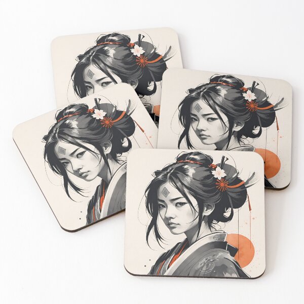 Item preview, Samurai woman warrior designed and sold by ShenGha-design.