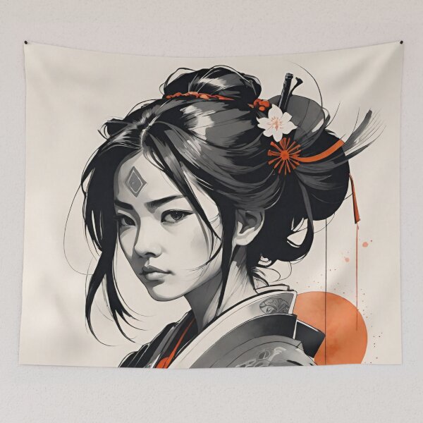 Item preview, Samurai woman warrior designed and sold by ShenGha-design.