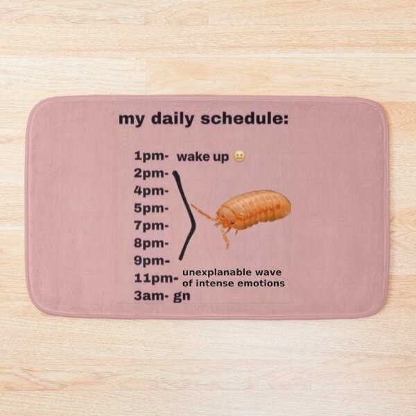 Item preview, roly poly daily schedule isopod designed and sold by staticc.