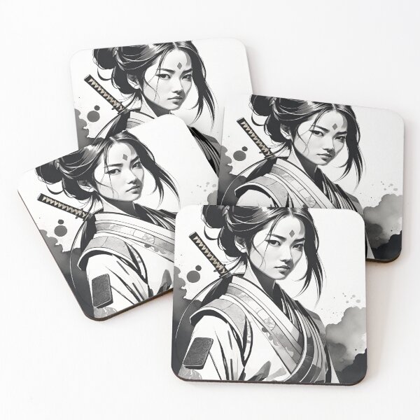 Item preview, Samurai woman warrior designed and sold by ShenGha-design.