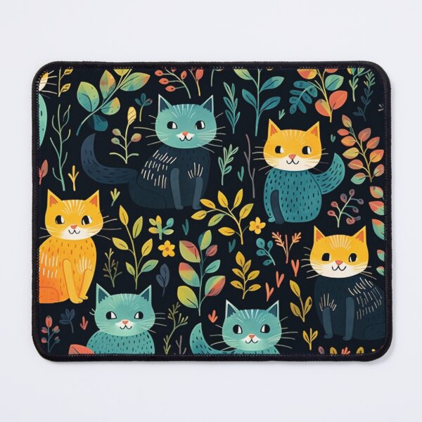 Item preview, Beauty cats pattern designed and sold by SmileshareShop.