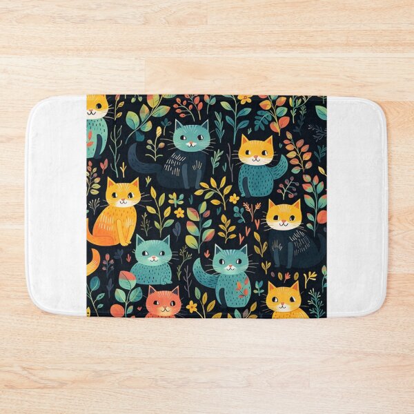 Item preview, Beauty cats pattern designed and sold by SmileshareShop.