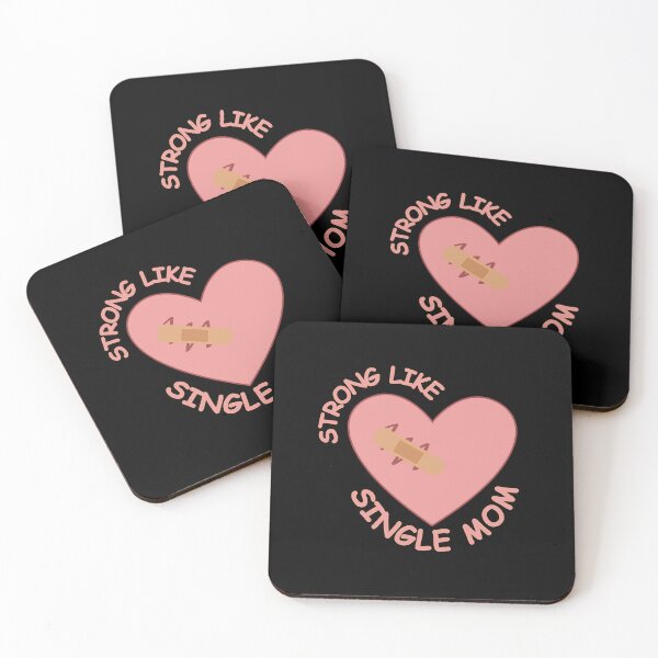 Item preview, Strong Like Single Mom, Single Valentine's Day designed and sold by MomLifeDesign.