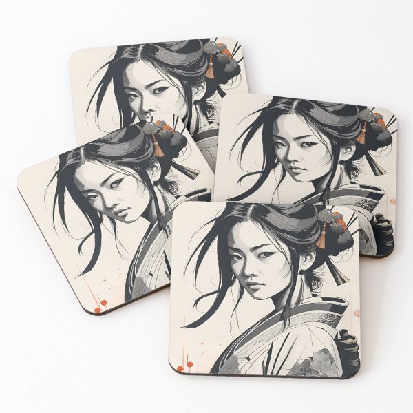 Item preview, Samurai woman warrior designed and sold by ShenGha-design.