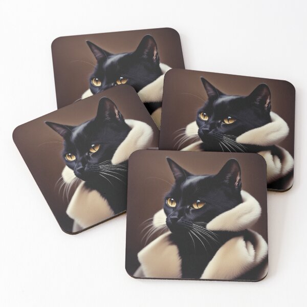 Item preview, Anthropomorphic Cat Collection - Domestic Shorthair #01 Black Cat designed and sold by elektronen.