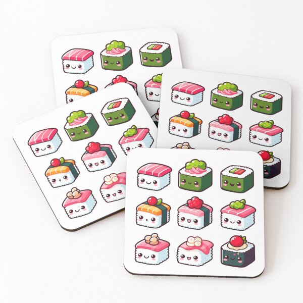 Item preview, Sushi Friends Pattern designed and sold by SweetDoodleBug.