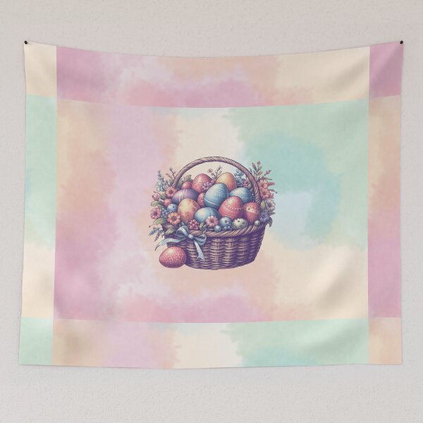 Item preview, Vintage Spring Easter Basket designed and sold by Abstractionaly.