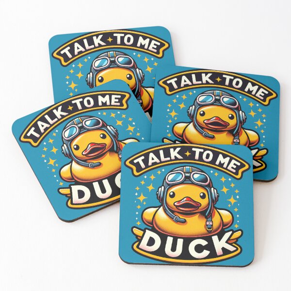 Item preview, Aviator Duck: Your Coding Co-Pilot designed and sold by TuringTacoTales.