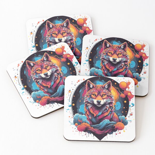 Item preview, Wolf on an abstract backdrop designed and sold by Fabian Gonzalez.