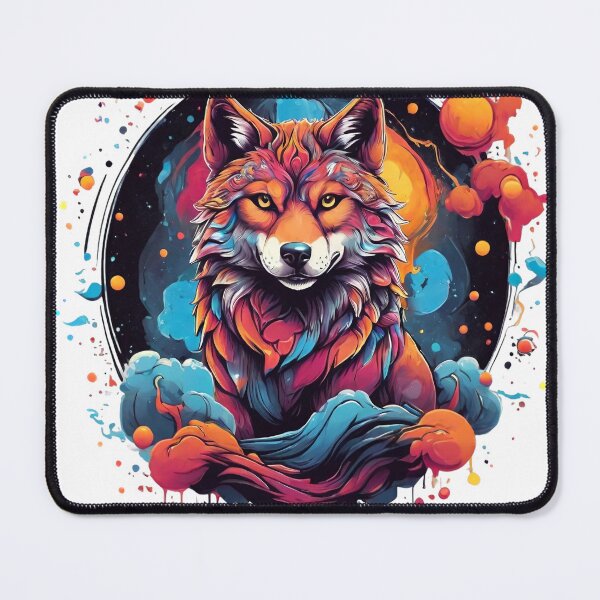 Item preview, Wolf on an abstract backdrop designed and sold by Fabian Gonzalez.