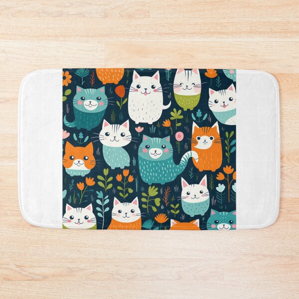 Item preview, Beauty meowy pattern designed and sold by SmileshareShop.
