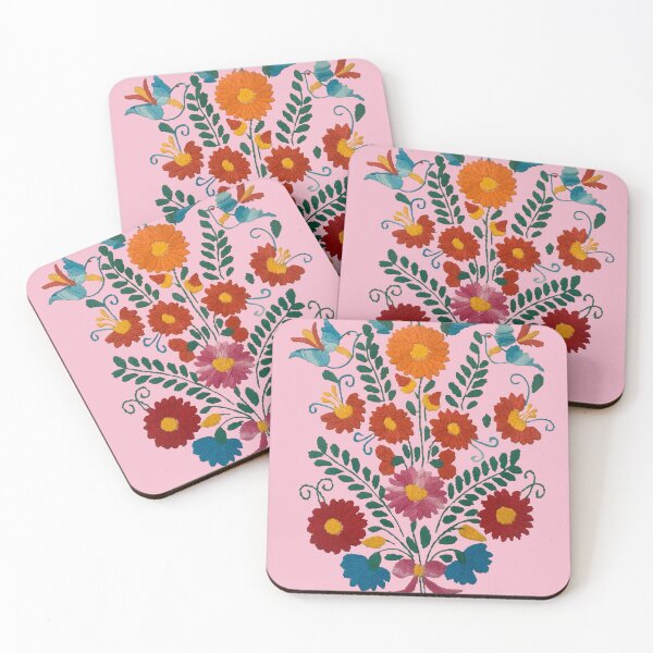 Item preview, Mexican Blue Birds in Pink designed and sold by TinaSalazar.