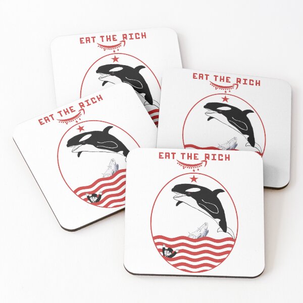 Item preview, Minimalist Black Red Design of Orca Capsizing Yacht designed and sold by bwasylewicz.