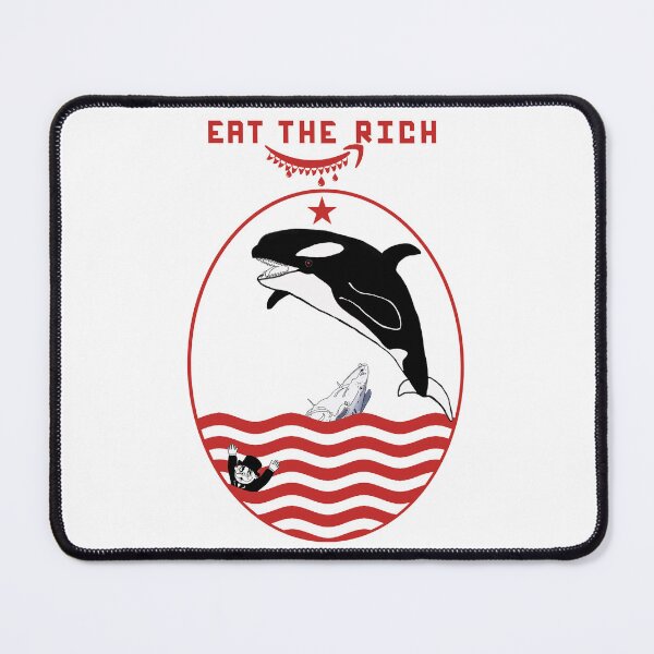 Item preview, Minimalist Black Red Design of Orca Capsizing Yacht designed and sold by bwasylewicz.