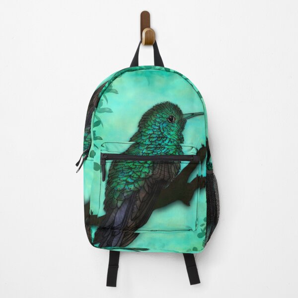 Item preview, Coloured Hummingbird, digital abstract nautre bird art designed and sold by MayGreenAbgrall.