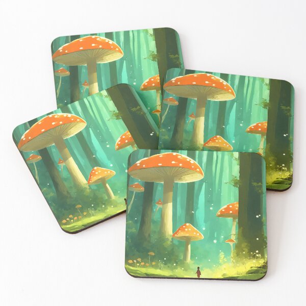 Item preview, A Forest with Giant Mushrooms, Fairy Tale designed and sold by MissQuiss.