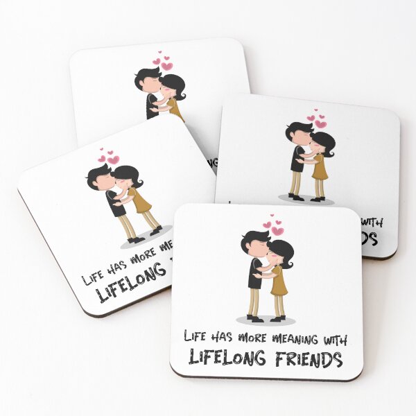 Item preview, Cute Life has more meaning with Lifelong Friends couples design designed and sold by NeaftyFinds.