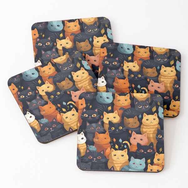 Item preview, Beauty meowy pattern designed and sold by SmileshareShop.