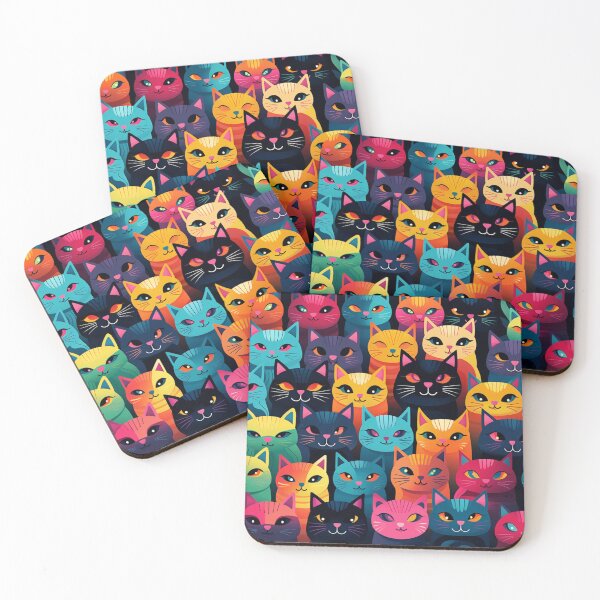 Item preview, Beauty meowy pattern designed and sold by SmileshareShop.