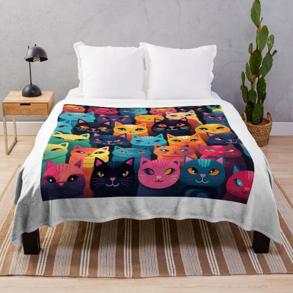 Item preview, Beauty meowy pattern designed and sold by SmileshareShop.