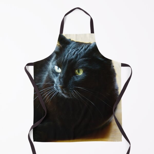 Item preview, Black Cat Against a Yellow Background designed and sold by Vivar Photo.