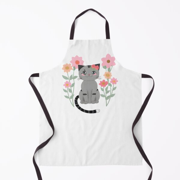 Item preview, Cat in the Flower Garden designed and sold by WondrousThings.