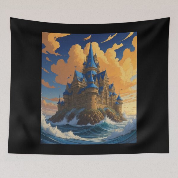 Item preview, castle waves sea coast, rocks pictures from ireland designed and sold by recipestv7.