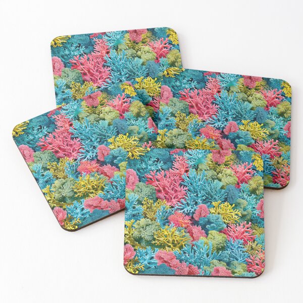 Item preview, Vibrant Reef Medley - Underwater Coral Pattern designed and sold by Sir Meow Meow.