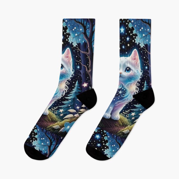 Item preview, Cat in enchanted forest designed and sold by YukiKenji.