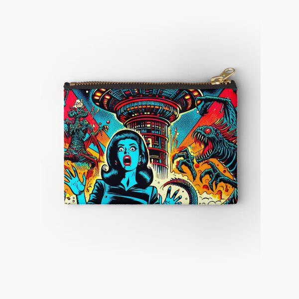 Item preview, Trippy Cosmic Psychedelic Scifi Starbase Invasion designed and sold by AIPixelMaster.
