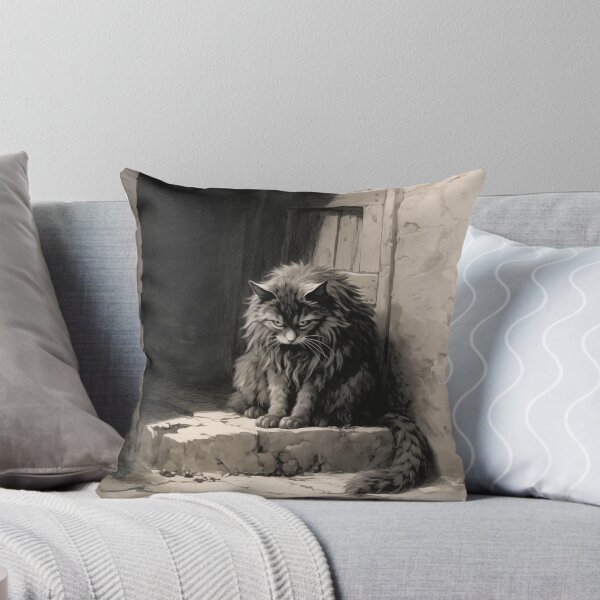 Item preview, Dark and beautiful angry cat designed and sold by AnemochorieArt.