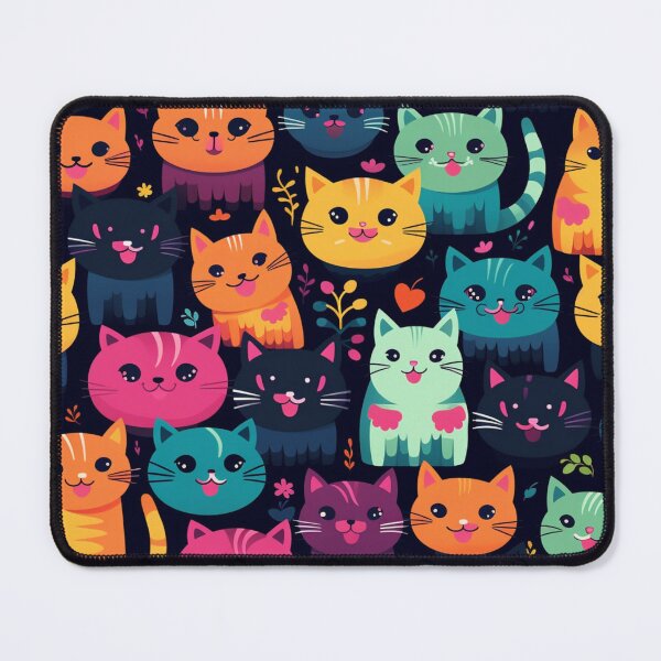 Item preview, Beauty meowy cats pattern designed and sold by SmileshareShop.