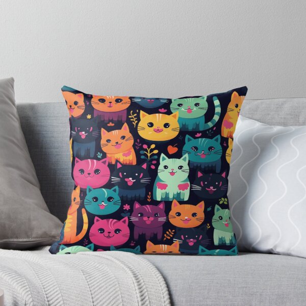 Item preview, Beauty meowy cats pattern designed and sold by SmileshareShop.