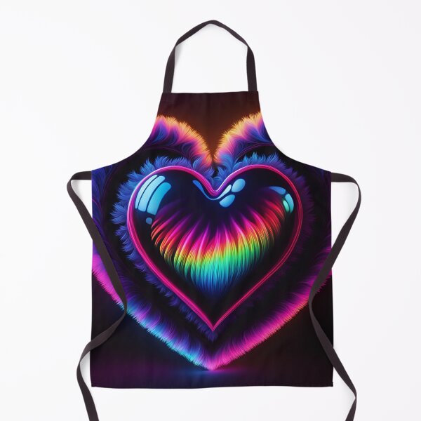 Item preview, A gorgeous rainbow fluffy heart - suitable for all occaions! designed and sold by Zen-Hues.