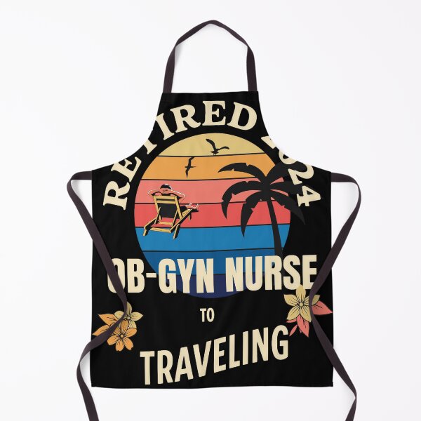 Item preview, Retired Ob-Gyn Nurse 2024. Tropical Sunset Retirement Vibes Design designed and sold by johnharry3.