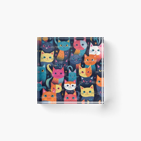 Item preview, Beauty meow cats pattern designed and sold by SmileshareShop.
