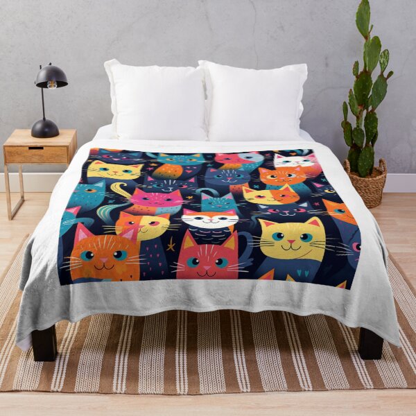 Item preview, Beauty meow cats pattern designed and sold by SmileshareShop.