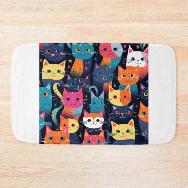 Item preview, Beauty meow cats pattern designed and sold by SmileshareShop.