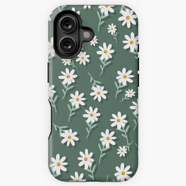 Aperçu de l'œuvre Fleur de printemps de marguerite mignonne verte sauge créée et vendue par Skaltic.