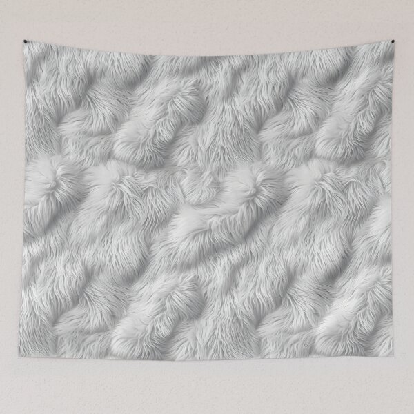 Item preview, Luxurious White Fur - Plush Texture Pattern designed and sold by Sir Meow Meow.