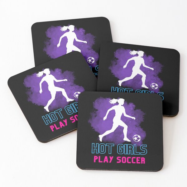 Item preview, Copy of Hot Girls Play Soccer - purple, blue and pink designed and sold by Ingridpd.