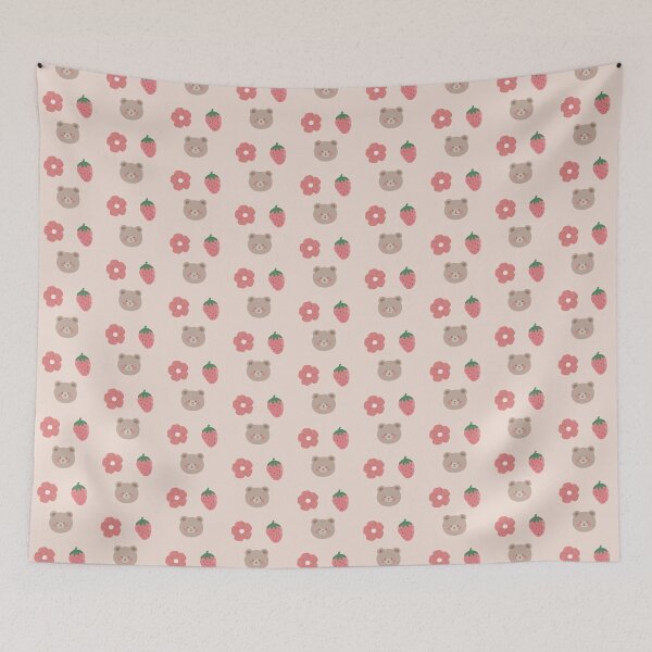 Item preview, Adorable Teddy Bear, Strawberry and Flower Pack designed and sold by wonderxwander.