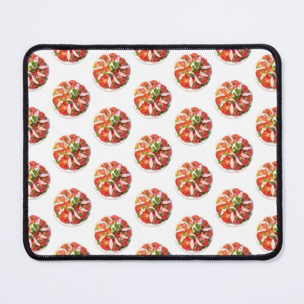 Item preview, Top down view of tomato salad plate- Food art designed and sold by octoboobs.