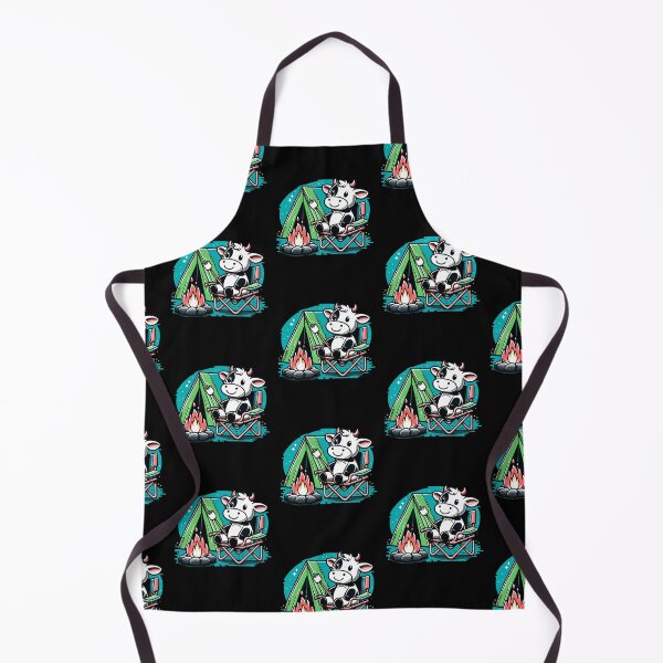 Item preview, Cute Cow Camper Toasting Marshmallows designed and sold by greenwhite25.