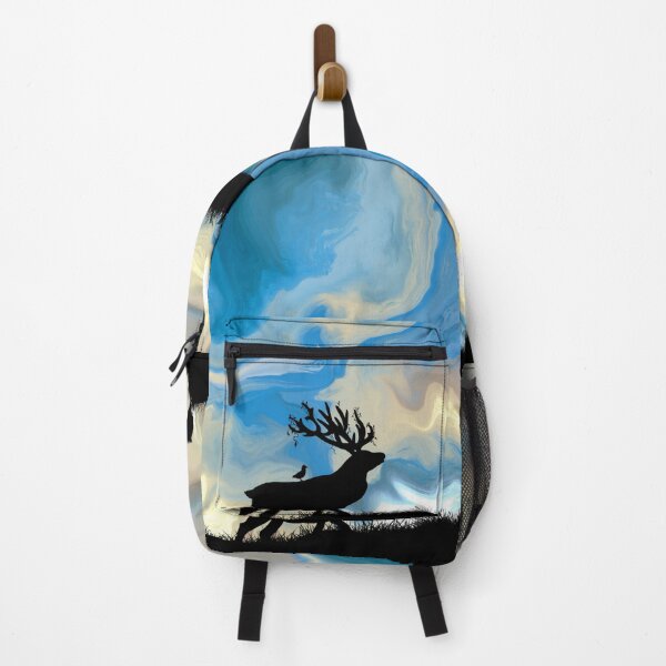 Item preview, Elk's Morning Saunter, digital fluid pour designed and sold by MayGreenAbgrall.