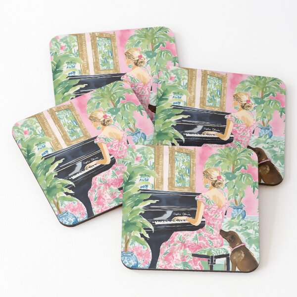 Item preview, Grandmillenial art, The rehearsal, whimsical dog art designed and sold by SophieClimaArt.