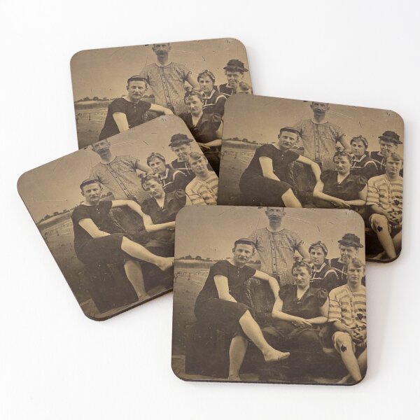Item preview, Antique 1890s TinType Photo Atlantic City Beach Bums designed and sold by Shelly Little.