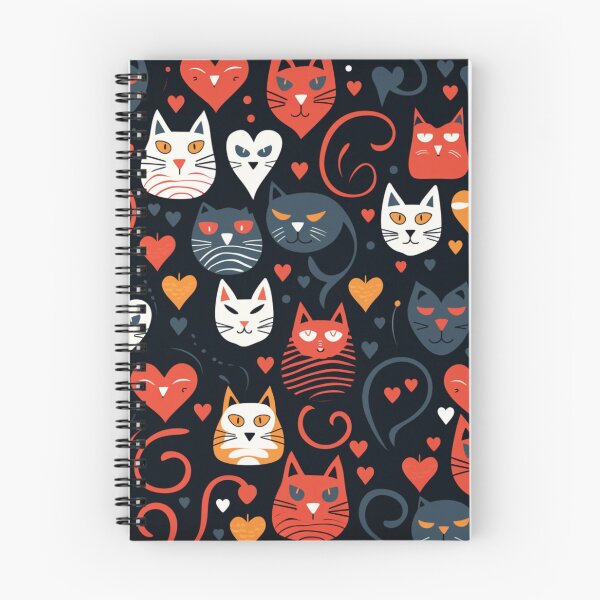 Item preview, Meowy valentine beauty pattern designed and sold by SmileshareShop.