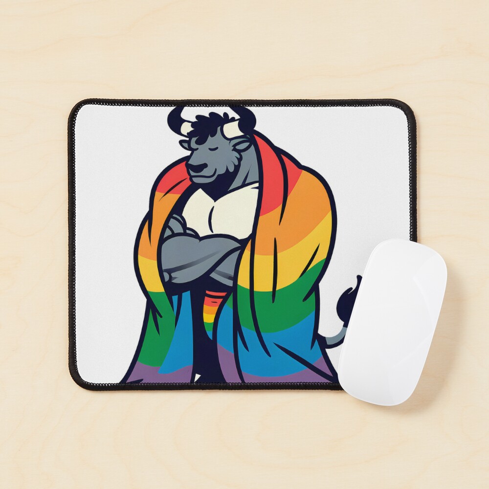 Comfy Womfy Furry Pride Bull LGBTQ Rainbow